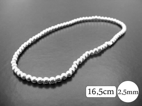 Kugelarmband (16.5cm) (2.5 mm)